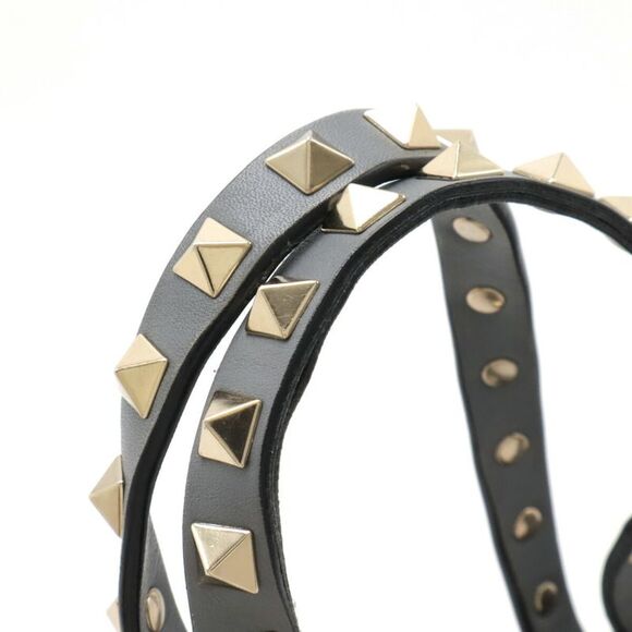 Valentino Garavani Leather Rockstud 2way Handbag Grey - Picture 4 of 7